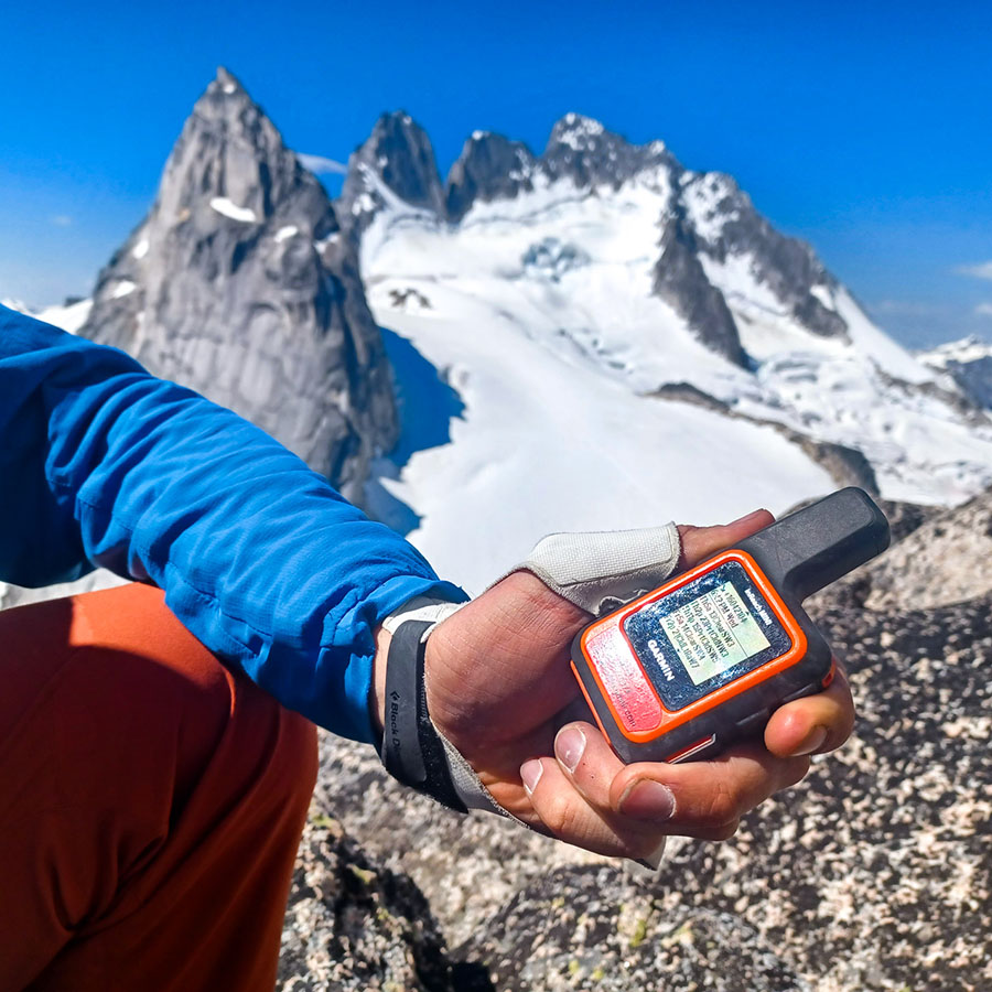 Getting weather forecasts on a phone or satellite device in the mountains.